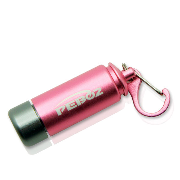 pink led keychain torch