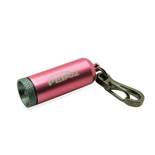 pink led flashlight keychain
